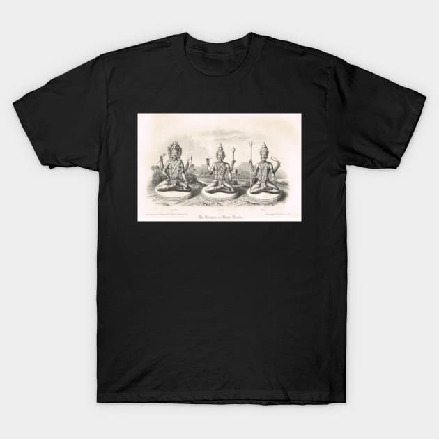 The Trimurti or Hindu Trinity 3 forms T-Shirt by artfromthepast